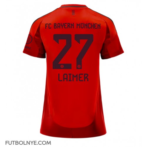 Camiseta Bayern Munich Konrad Laimer #27 Primera Equipación para mujer 2024-25 manga corta